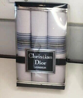 chridtian dior men handkerchiefs on ebay